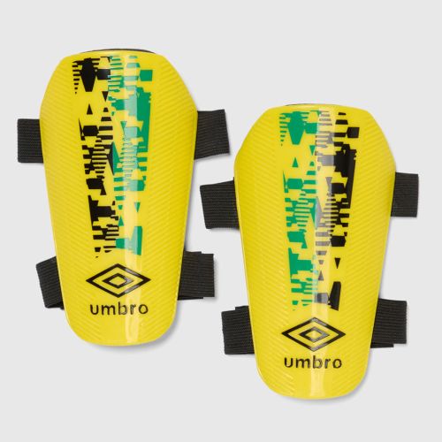 Umbro Junior Formation Shinguard Safety Yellow/Black/Golf Green