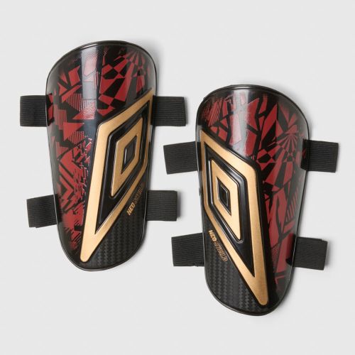 Umbro Adult Neo Shield Shinguard With Calf Straps Poseidon/Blazing Yellow/Black