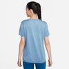 Nike Womens Dri-FIT Relaxed Tee Industrial Blue/Heather/White