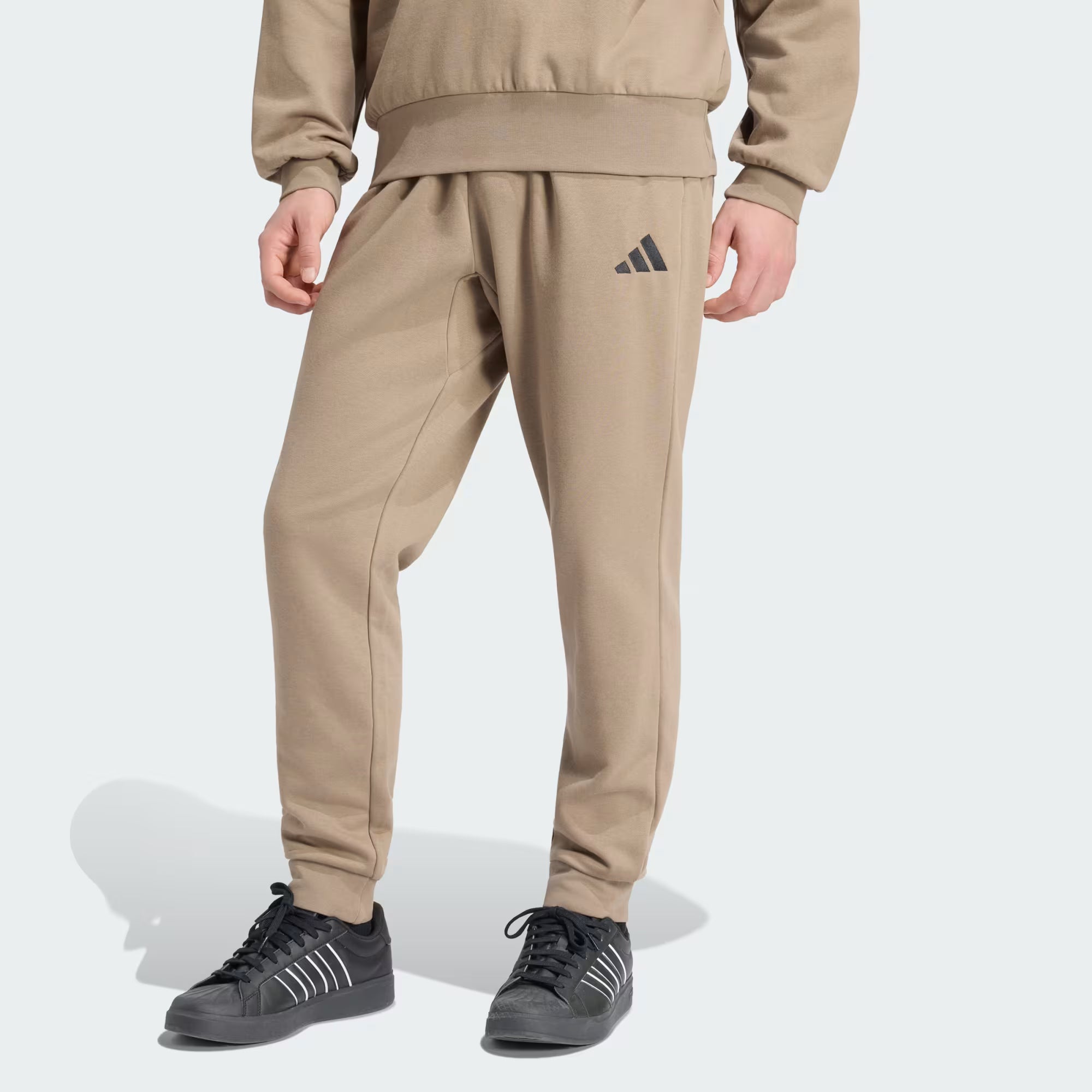 Adidas Mens Essentials Feel Cozy Pant Khaki Six/Black