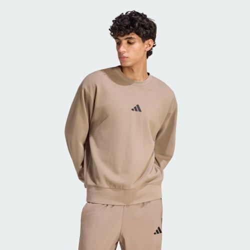 Adidas Mens Essentials Feel Cozy Sweat Khaki Six/Black