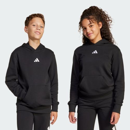 Adidas Kids Essentials Small Logo Fleece Hood Black/White