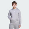 Adidas Kids Small Logo Fleece Hoodie Medium Grey Heather/White