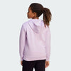 Adidas Kids Small Logo Fleece Hoodie Ice Lavendar/White