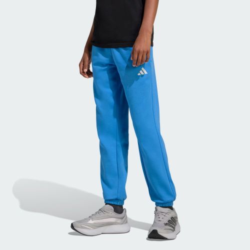 Adidas Kids Small Logo Fleece Pant Ray Blue/White