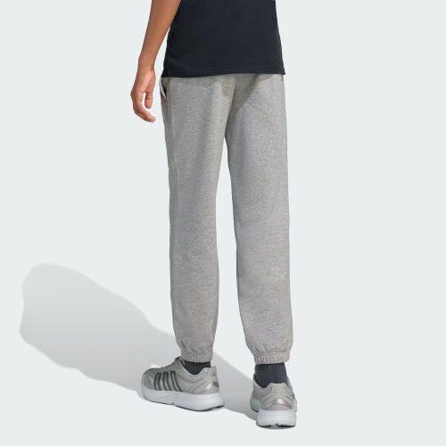 Adidas Kids Small Logo Fleece Pant Medium Grey Heather/White
