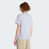Adidas Womens Small Logo Single Jersey Tee Halo Silver/White