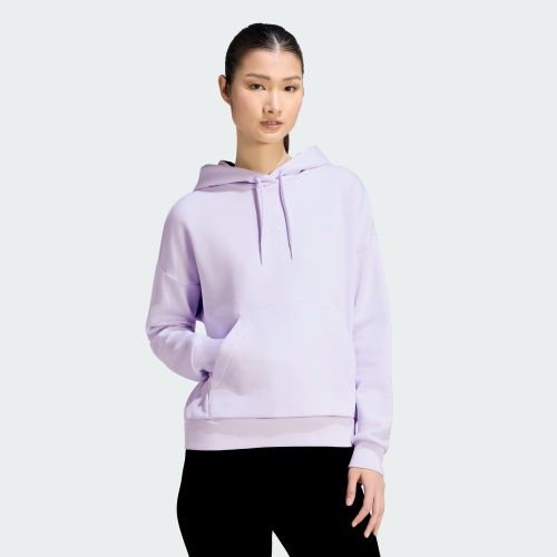 Adidas Womens Small Logo Feel Cozy Hoodie Frozen Purple/White