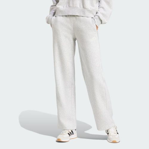 Adidas Womens Small Logo Feel Cozy Pant Light Grey Heather/White