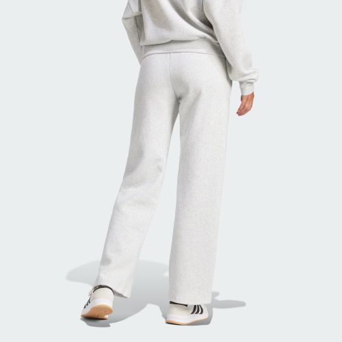 Adidas Womens Small Logo Feel Cozy Pant Light Grey Heather/White