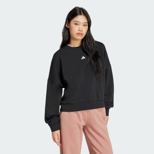 Adidas Womens Small Logo Feel Cozy Sweat Black