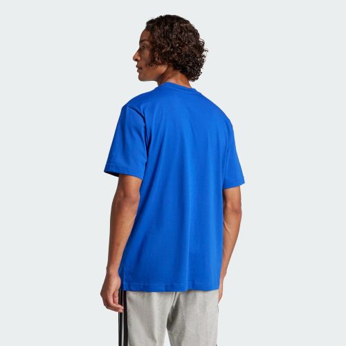 Adidas Mens Small Logo Single Jersey Tee Royal Blue/Black