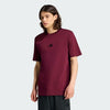 Adidas Mens Small Logo Single Jersey Tee Maroon/Black