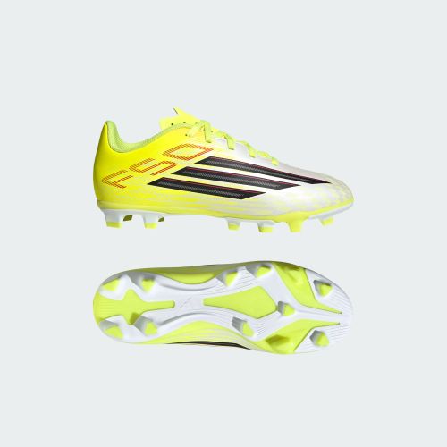 Adidas Kids F50 Club FG/MG Football Boots Solar Yellow 2/Core Black/Lucid Red