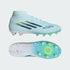 Adidas Adults F50 SparkFusion League Mid Cut FG/AG Almost Blue/Dusky Petrol/Hi-Res Yellow