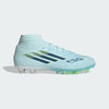Adidas Adults F50 SparkFusion League Mid Cut FG/AG Almost Blue/Dusky Petrol/Hi-Res Yellow