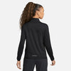 Nike Womens Swift Element Dri-FIT UV Half Zip Long Sleeve Top Black/White