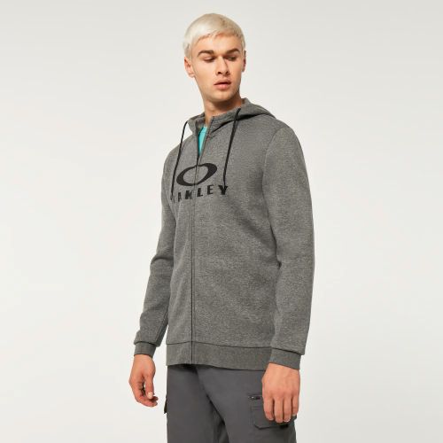 Oakley Mens 2.0 Full Zip Hoodie Jacket Athletic Grey