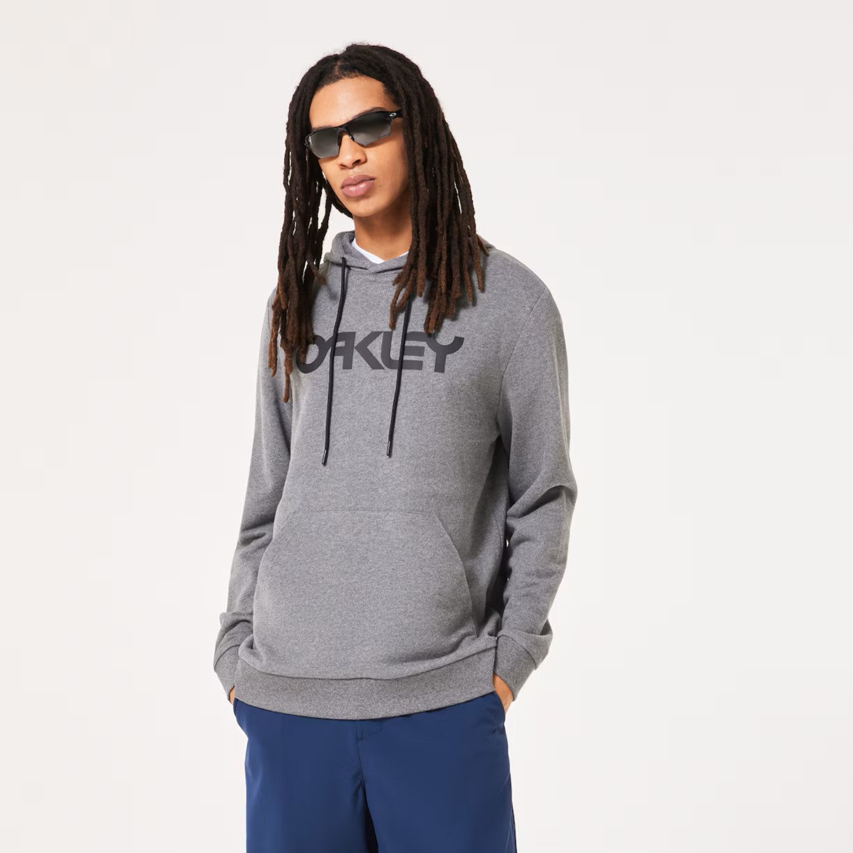 Oakley Mens B1B 2.0 PO Hoodie Athletic Grey/Black