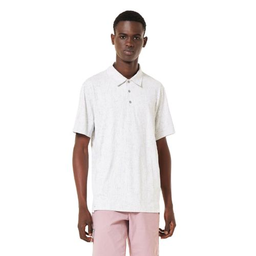 Oakley Mens Resist Jacquard Polo Shirt White