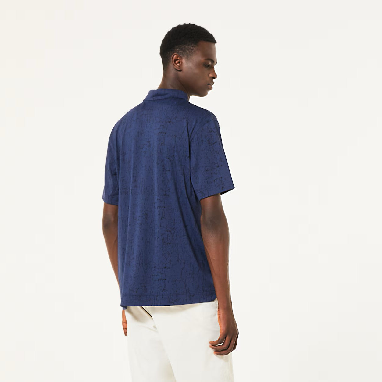 Oakley Mens Resist Jacquard Polo Shirt Abyss