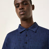 Oakley Mens Resist Jacquard Polo Shirt Abyss