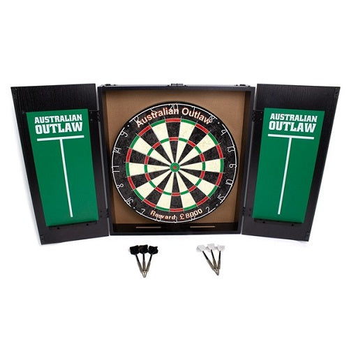 Formula Australian Outlaw Dartboard Cabinet Set