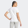 Adidas Womens Slim Linear Logo Tee White/Black