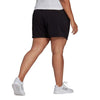 Adidas Womens Slim Logo Short Plus Size Black/White