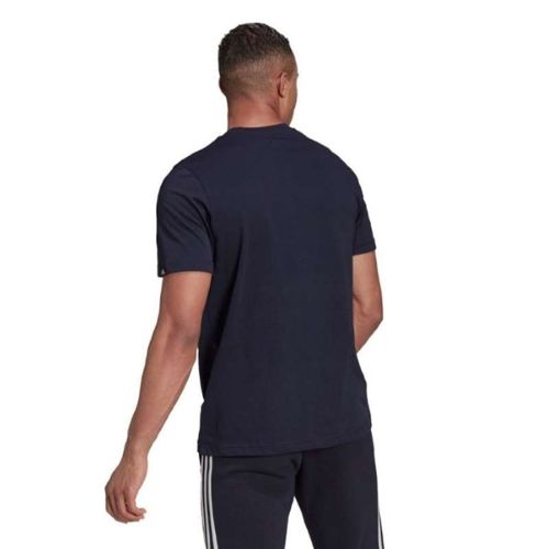 Adidas Mens Foil Logo Box Graphic Tee Legend Ink/Silver Metallic