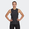 Adidas Womens Train Essentials 3 Bar Logo Tank Black