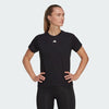 Adidas Womens Aeroready Minimal Branding Crew Tee Black