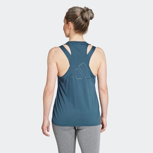 Adidas Womens Train Essentials 3 Bar Logo Tank Arctic Night