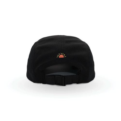 Helios Ultra Light 7 Panel Firm Brim Running Cap Black