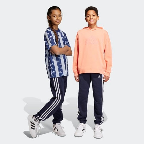 Adidas Kids 3 Stripes Fleece Pant Legend Ink/White
