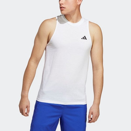 Adidas Mens Train Essentials Feelready Tank White/Black