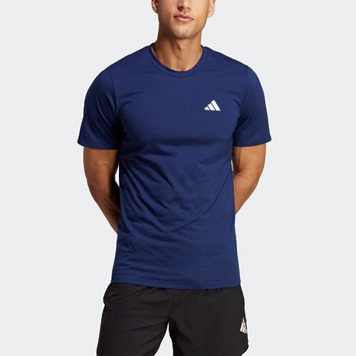 Adidas Mens Feelready Training Tee Dark Blue/White