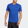 Adidas Mens Feelready Training Tee Semi Lucid Blue/Black