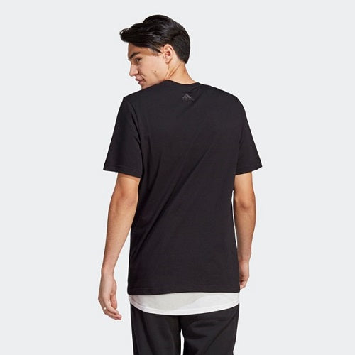 Adidas Mens Linear Logo Single Jersey Tee Black