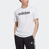 Adidas Mens Single Jersey Linear Logo Tee White/Black