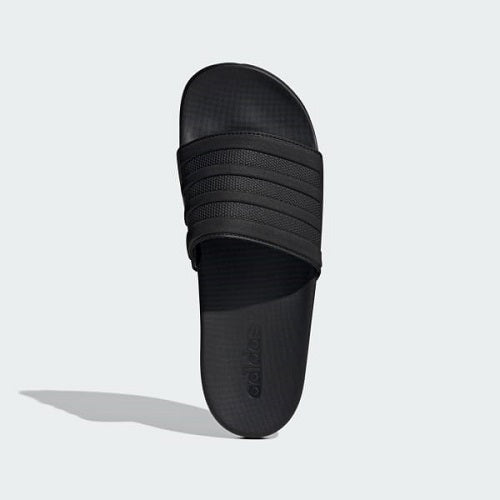 Adidas Mens Adilette Comfort 3 Stripes Core Black/Core Black