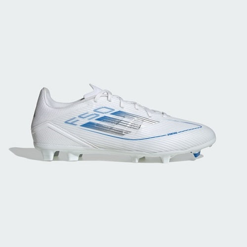 Adidas Kids F50 Club League FG/MG Cloud White/Silver Metallic/Cloud White