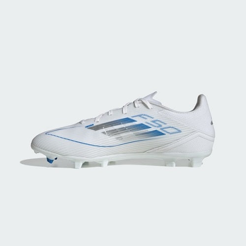 Adidas Kids F50 Club League FG/MG Cloud White/Silver Metallic/Cloud White