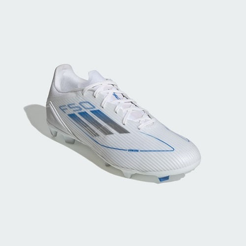 Adidas Kids F50 Club League FG/MG Cloud White/Silver Metallic/Cloud White