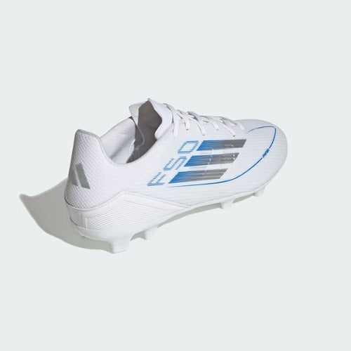 Adidas Kids F50 Club League FG/MG Cloud White/Silver Metallic/Cloud White