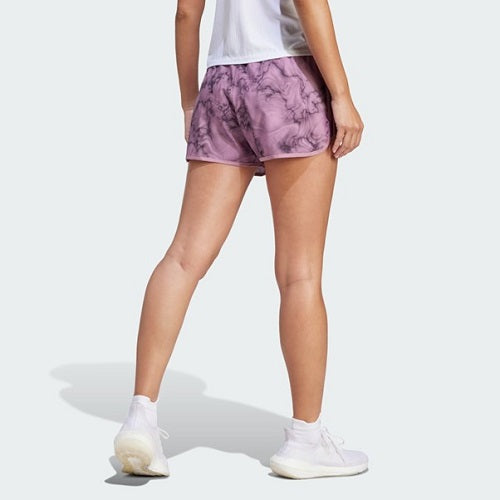 Adidas Womens M20 3 Inch All Over Print Short Wonder Orchid/Black