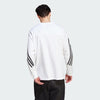 Adidas Mens Future Icons 3 Stripes Long Sleeve Top White/Black