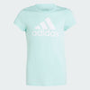 Adidas Kids Big Logo Tee Semi Flash Aqua/White