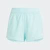 Adidas Kids Aeroready 3 Stripes Short Semi Flash Aqua/White