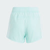 Adidas Kids Aeroready 3 Stripes Short Semi Flash Aqua/White